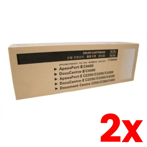2 X Fuji Xerox CT350352 Compatible Imaging Drum Cartridge [R1] [R2] [R3] [R4] C2200 /C3300 /C4300 /C4400 - 35,000 Page