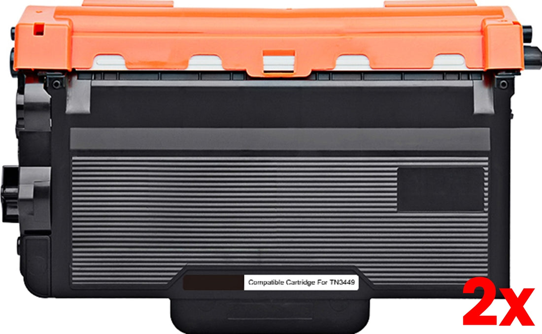 2 X Brother TN3440 Compatible Toner Cartridge - 8000 Page