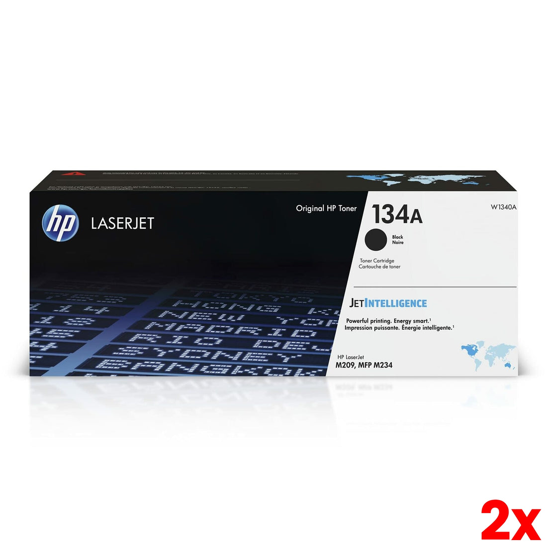 2 X Genuine HP 134A W1340A Toner Cartridge 1100 Page