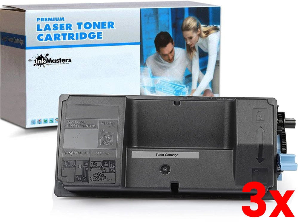 3 X Kyocera TK3194 Black Toner kit compatible 25,000 Print