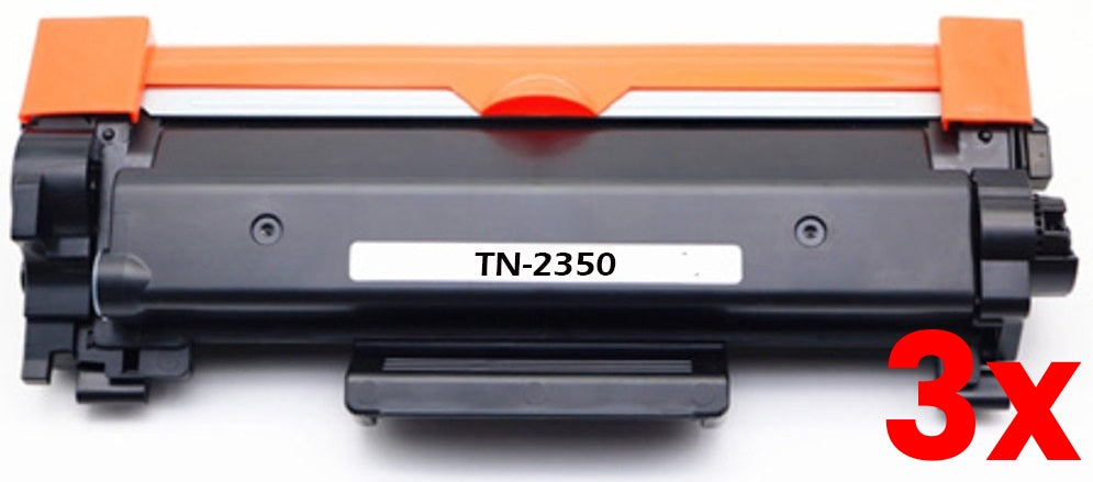 3 X Brother TN-2350 Black Compatible Toner Cartridge 2,600 Pages