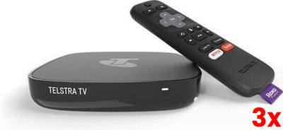 3 X Telstra 4701TL TV 3 Streaming Box New In Box