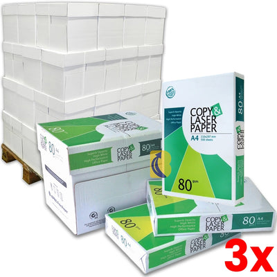 3 X Pallet of 225 Reams A4 Copy Laser Paper 500 Sheets/Rea