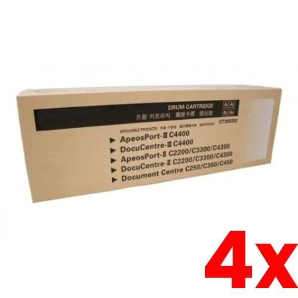 4 X Fuji Xerox CT350352 Compatible Imaging Drum Cartridge [R1] [R2] [R3] [R4] C2200 /C3300 /C4300 /C4400 - 35,000 Page