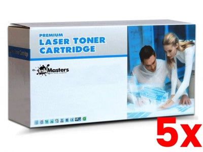 5 X HP 35A CB435A Compatible Black Toner Cartridge 1,500 Prints