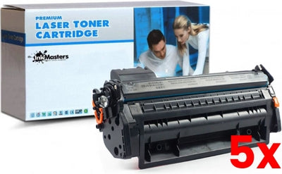 5 X HP 80X CF280X Black Toner Cartridge Compatible 6,900 Prints