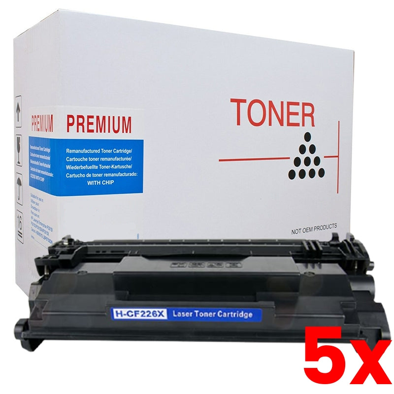 5 X HP 26X CF226X White Box Toner Cartridge 9000 Pages BUY 5 GET 1 FREE