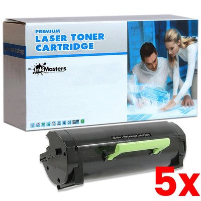 5 X Lexmark 503H 50F3H00 Compatible Black Toner Cartridge 5000 Page