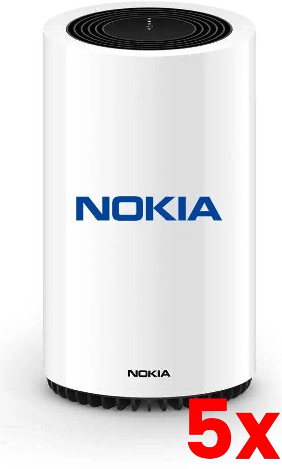 5 X Nokia FastMile 5G WiFi Broadband Modem Gateway 3.2 Router White (5G15-12W-A) 6 Months Warranty