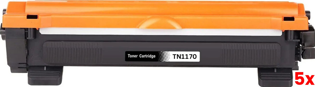 5 X Brother TN-1170 Compatible Toner Cartridge 1,000 Print