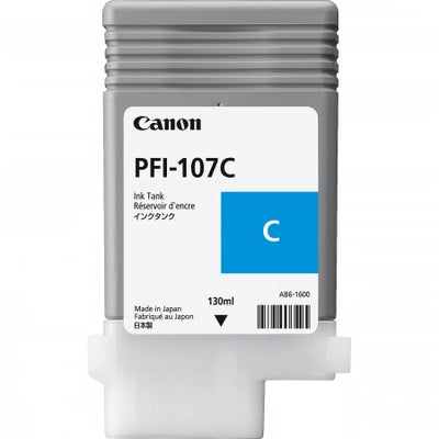 Genuine Canon PFI-107C Cyan Ink Cartridge 130ml 1.5K Print Yield