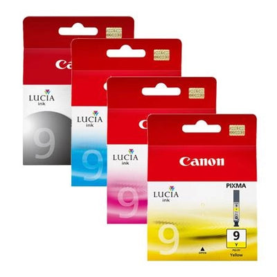 4 Pack Canon PGI9 Genuine Ink Cartridges [1BK,1C,1M,1Y]