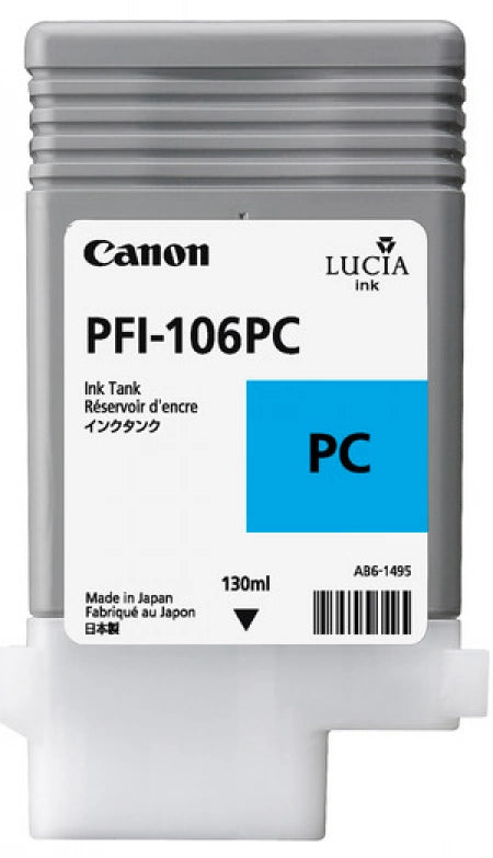 Canon PFI106PC Photo Cyan Genuine Ink Cartridge 130ml