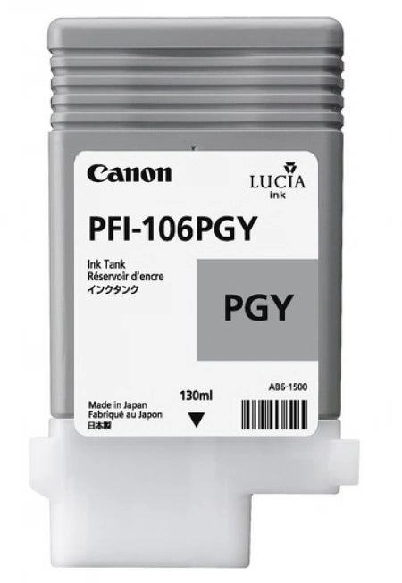 Canon PFI106PGY Photo Grey Genuine Ink Cartridge 130ml