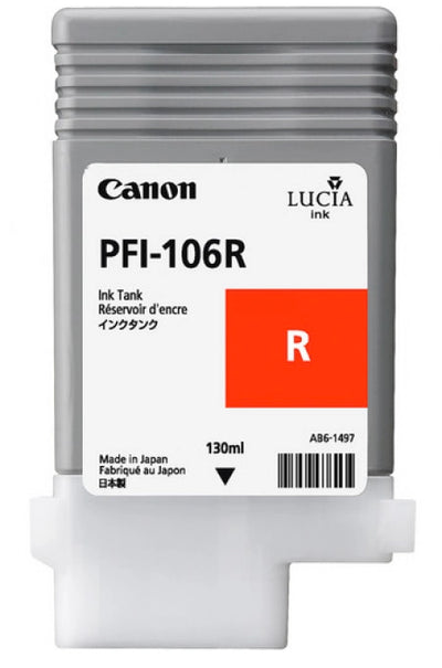 Canon PFI106R Red Genuine Ink Cartridge 130ml