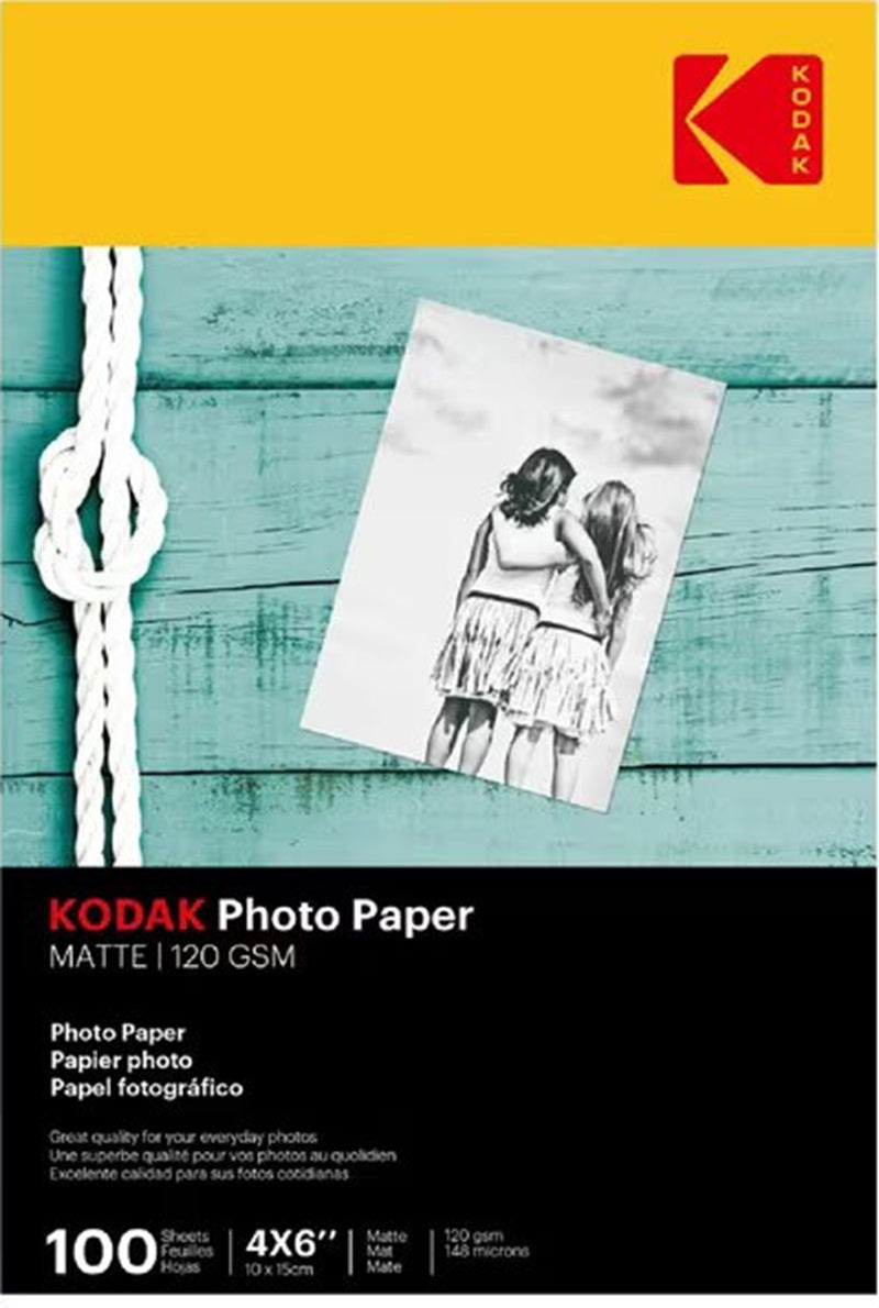 PAPER PHOTO KODAK 4X6 PK100 120GSM EVERYDAY MATTE