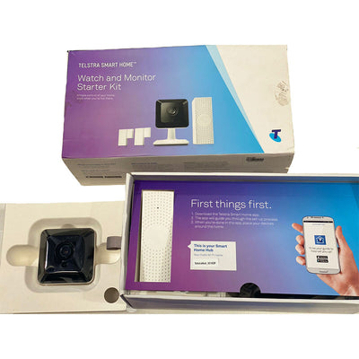 Telstra Smart Home - Watch and Monitor Starter Kit Like New