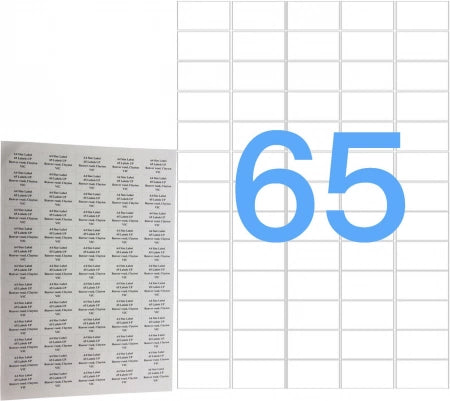 100/Pack 65UP A4 White Labels Self Adhesive Laser &amp; Inkjet Sticker - Avery L7551