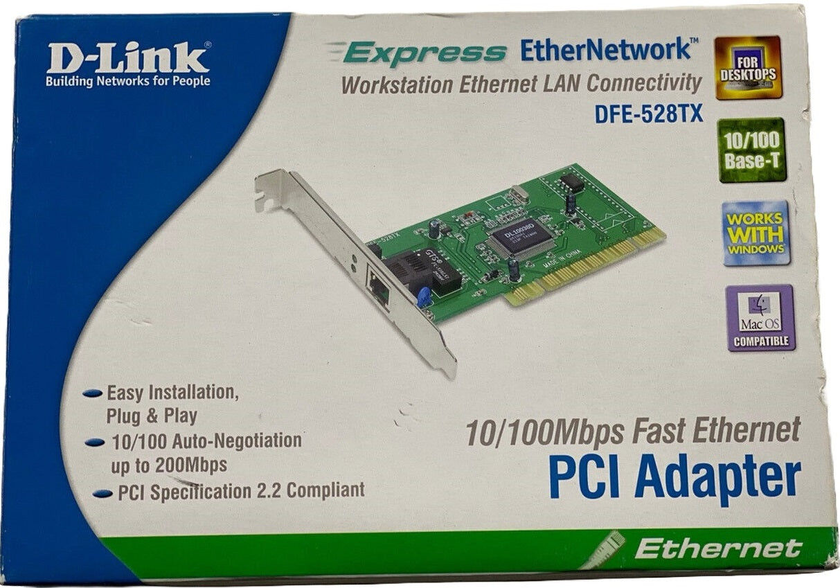 D-Link DFE-528TX HP D-Link PCI Ethernet Adapter