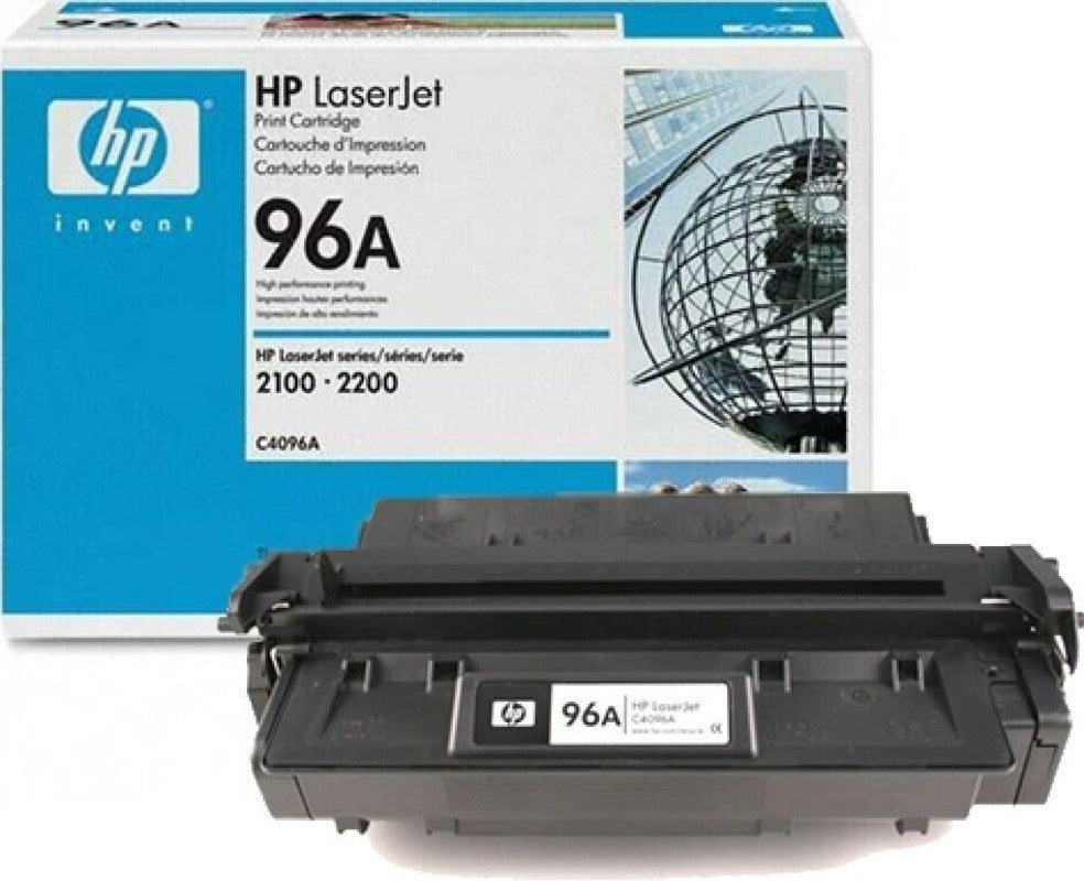 Genuine HP 96A C4096A Black Toner Cartridge 5,000 Print