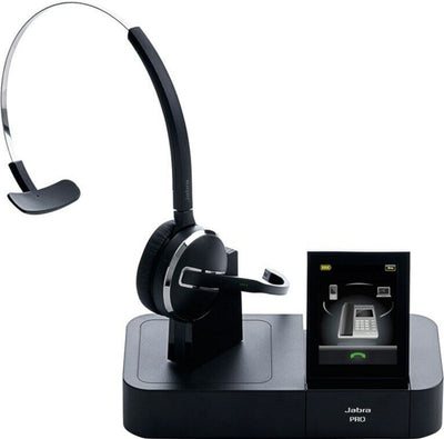 Jabra PRO 9470 MONO Wireless Headset, Charger Base, AC Adapter, Phone Interface Cable Refurbished