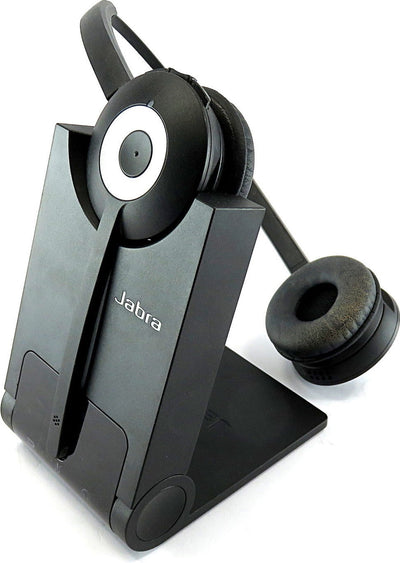 Jabra PRO 925 Wireless Headset, Charger Base, AC Adapter, Interface Cable Refurbished