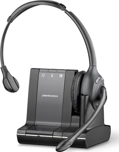 Plantronics W02A MONO Wireless Headsets, Base, AC Charger, Phone Interface Cable Refurbished
