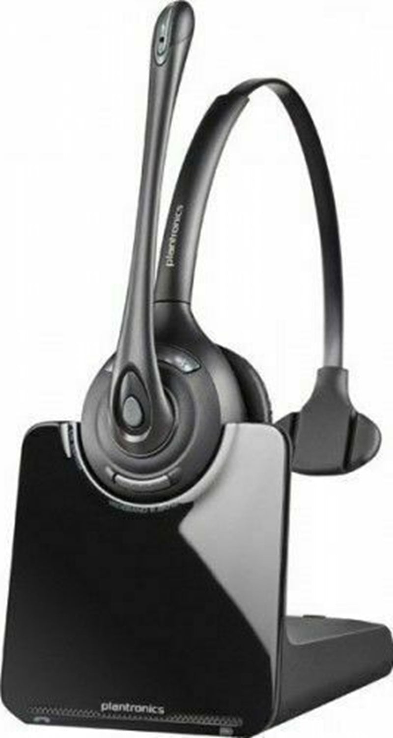 Plantronics C052A CS520 MONO Wireless Headset, Base, AC Adapter, Phone Cable, NEW Pad Refurbished