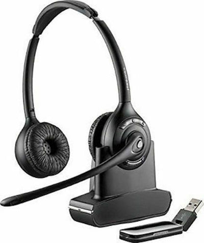 Plantronics Savi W420 W420-M DUO Wireless Headset, Base, AC Adapter, Phone Cable Refurbished