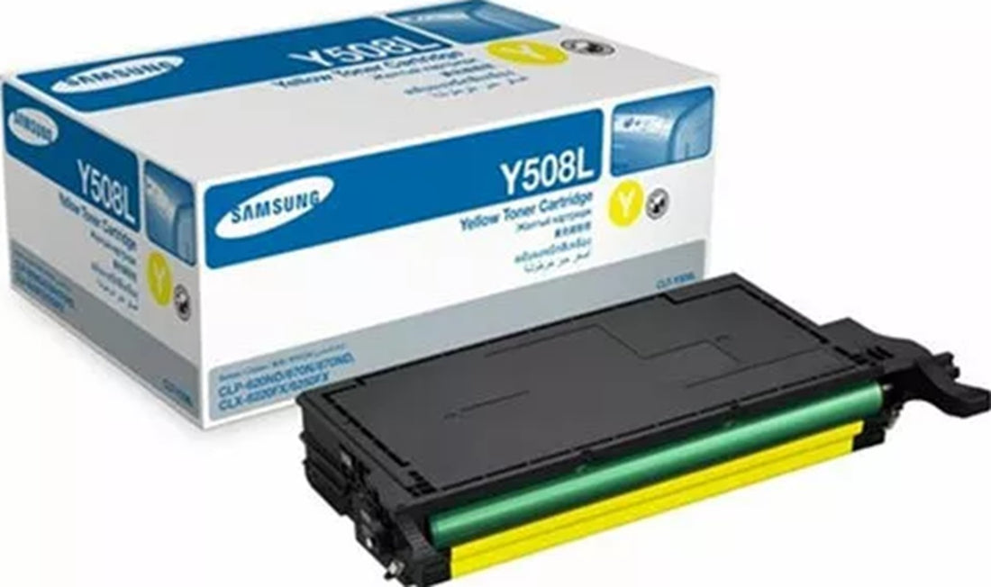 Samsung CLP620ND CLP670ND CLX6220FX CLX6250FX CLTY508 Yellow Genuine Toner Cartridge 4,000 Print