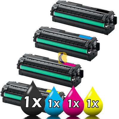 4 Pack Samsung Compatible Toner Cartridges 1BK,1C,1M,1Y (CLT506L)