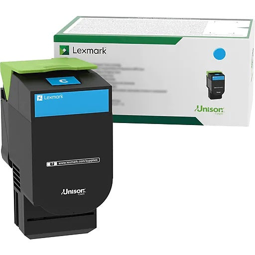 Genuine Lexmark 80C8XCE Extra High Yield Cyan Toner Cartridge 4,000 Page