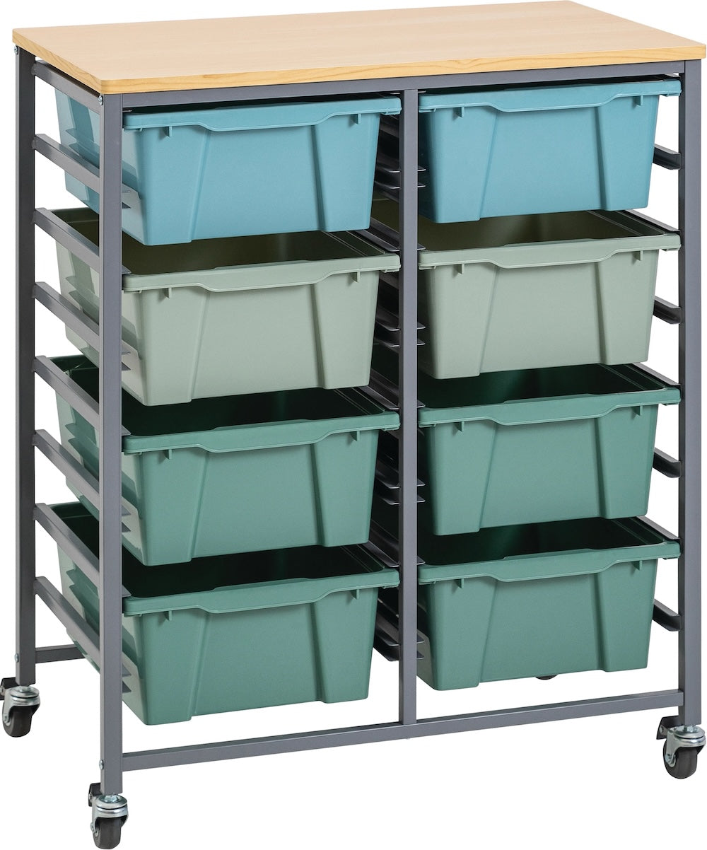 Double Tote Tray Trolley Kit Coastal Colours of Australia