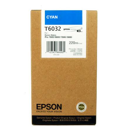 Epson T6032 C13T603200 Cyan Genuine Ink Cartridge 220ML