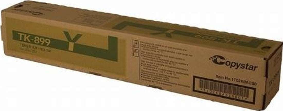 Genuine Kyocera TK-899Y Yellow Toner Cartridge 6K Print Yield