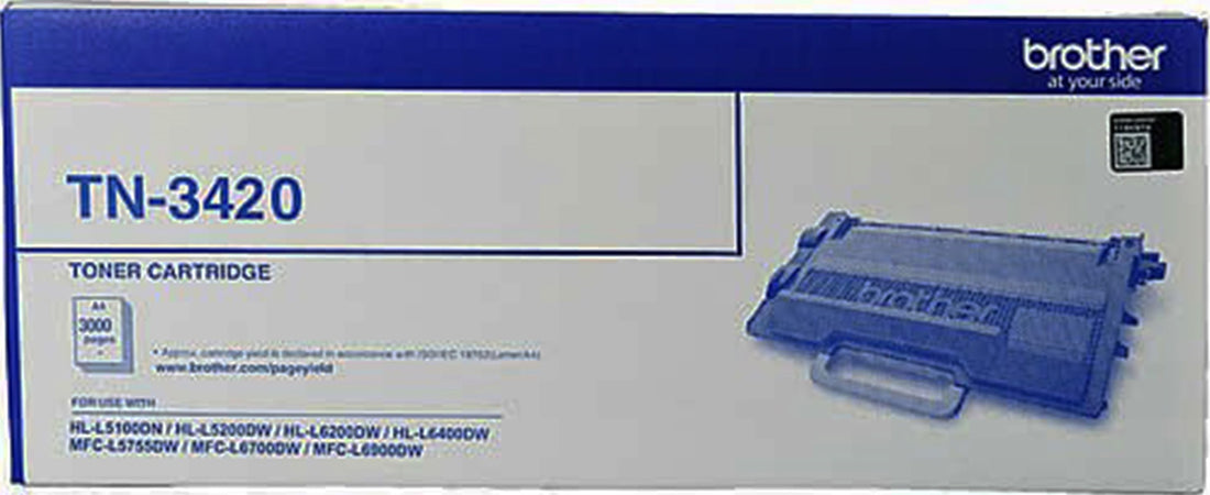 Genuine Brother TN3420 Black Toner Cartridge 3000 Page