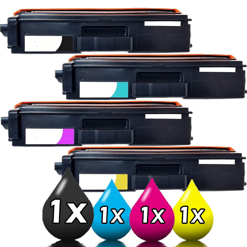 4 Pack Brother TN443 Compatible Toners 1BK+1C+1M+1Y