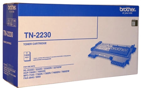 Genuine Brother TN2230 Black Toner Cartridge 1200 Pages