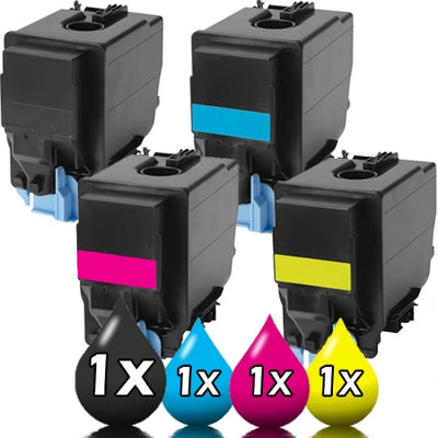 4 Pack Katun Compatible Konica Minolta TNP49 Toner Value Pack [1BK, 1C, 1M, 1Y]