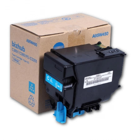 Genuine Konica Minolta TNP49C Cyan Toner Cartridge A95W490 12,000 Pages