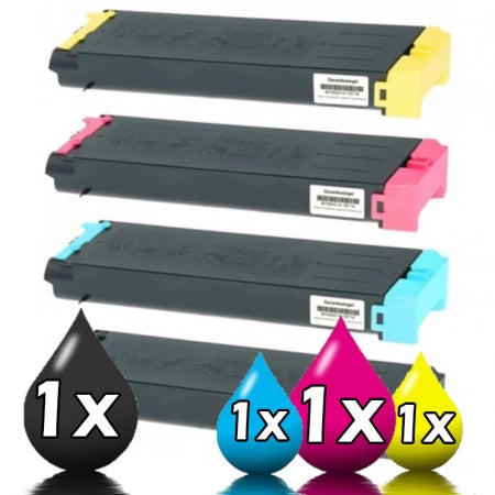 4 Pack Sharp MXC38GT Genuine Toner Cartridge [1BK, 1C, 1M, 1Y]