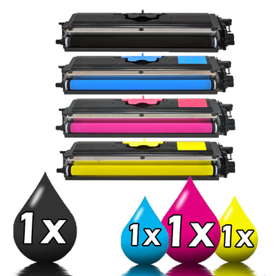 4 Pack Brother TN346 Compatible Toner Cartridges Value Pack [1BK+1C+1M+1Y]