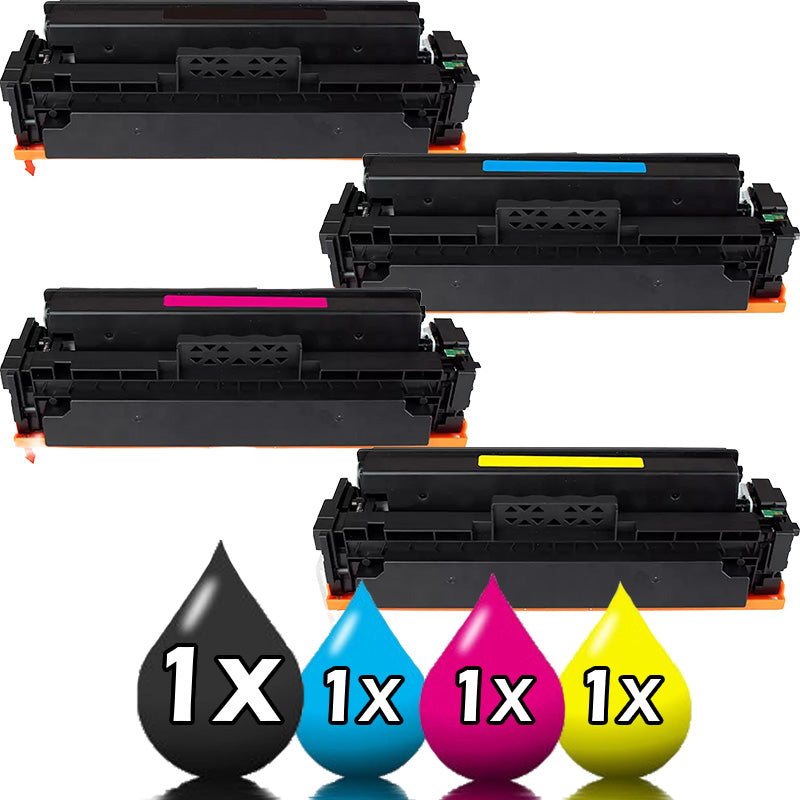 4 Pack Canon T10 4563C001AA - 4566C001AA Compatible Toner Cartridge Value Pack [1BK, 1C, 1M, 1Y]