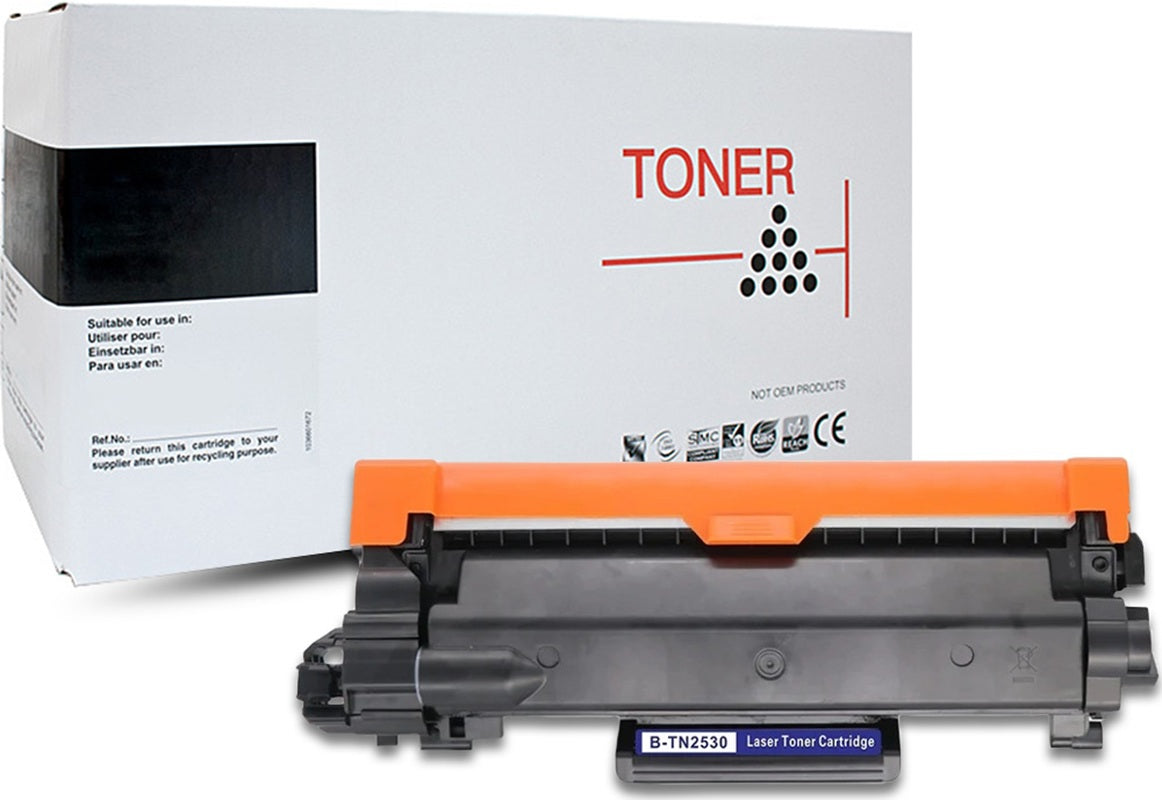 White Box Brother TN2530XL Toner Cartridge 3,000 Prints (Buy 5 Get 1 Free)