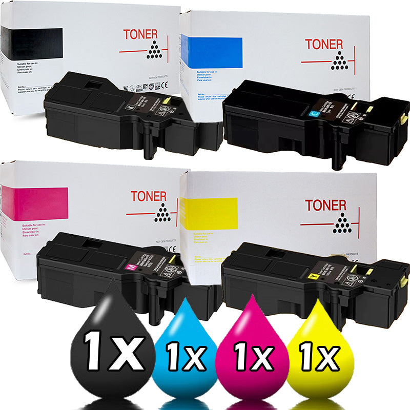 4 Pack White Box Fujifilm C325 Toner Combo Pack CT203486-CT203489 [1BK, 1C, 1M, 1Y]