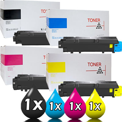 4 Pack White Box Kyocera TK-5284 Toner Cartridge Value Pack [1BK, 1C, 1M, 1Y]